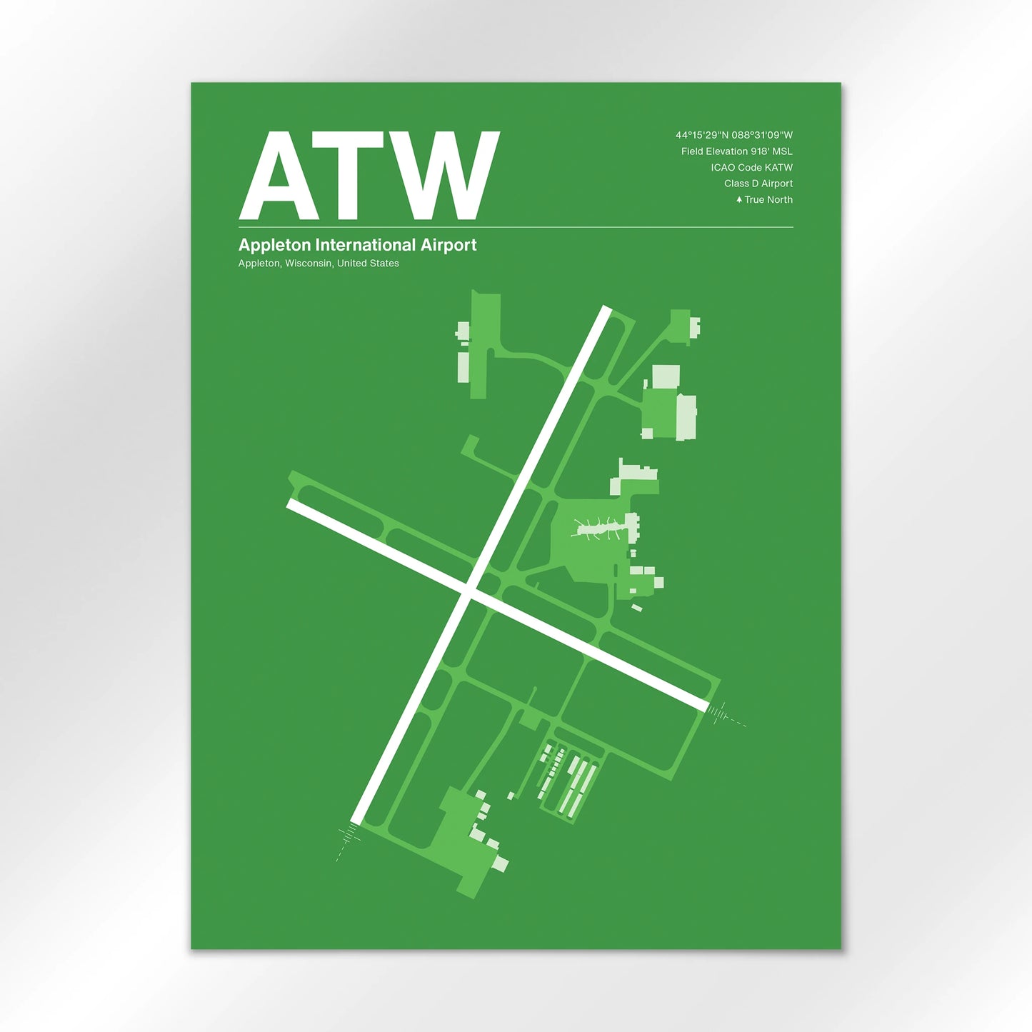 ATW Airport Diagram