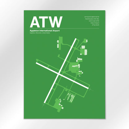 ATW Airport Diagram