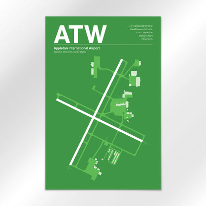 ATW Airport Diagram