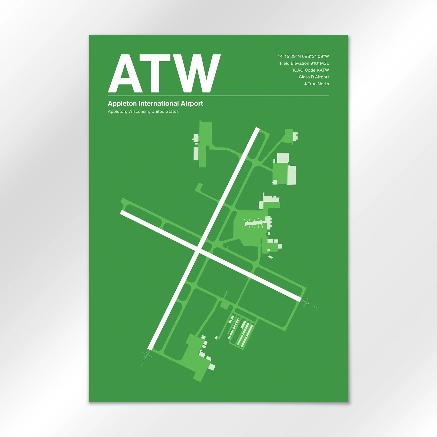ATW Airport Diagram