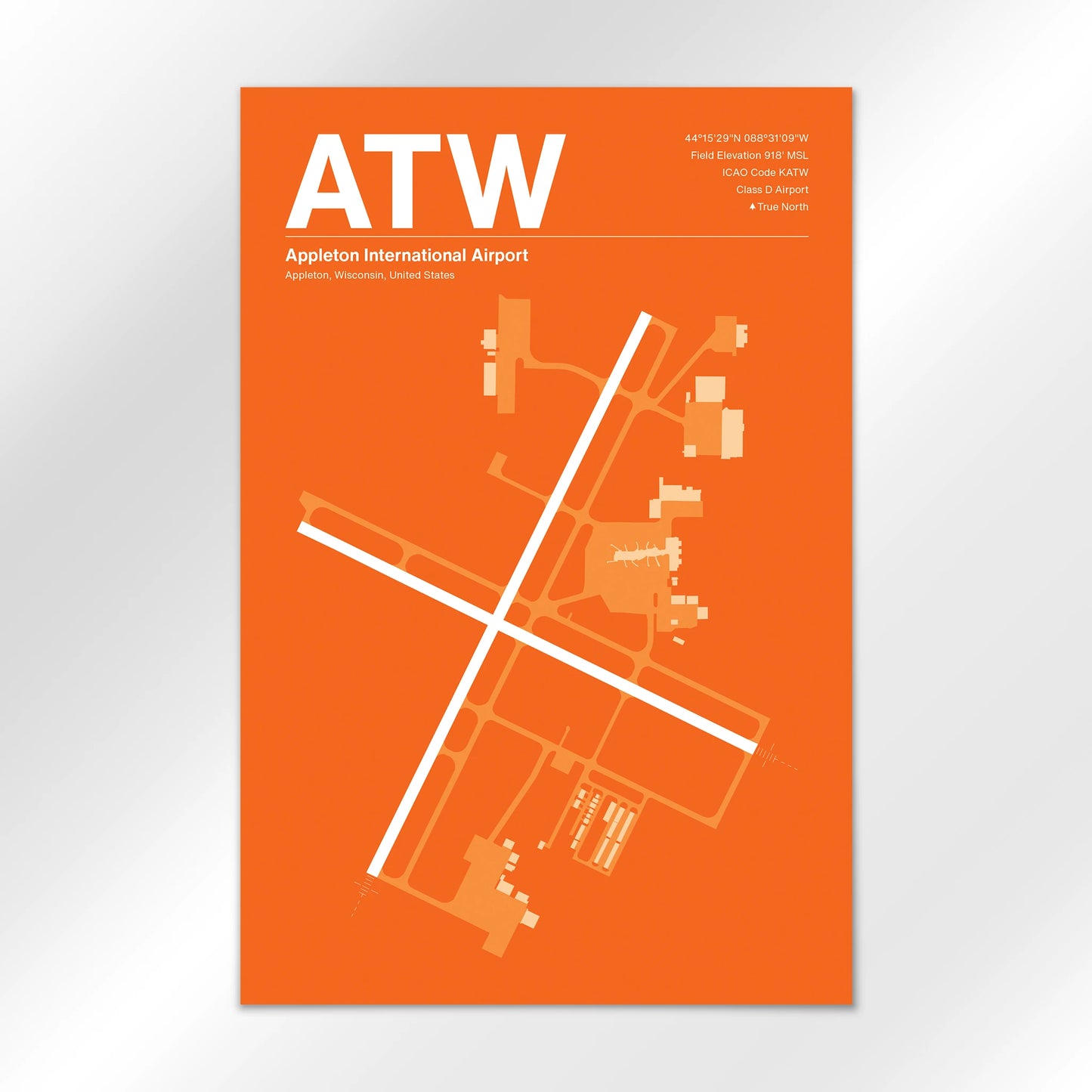 ATW Airport Diagram