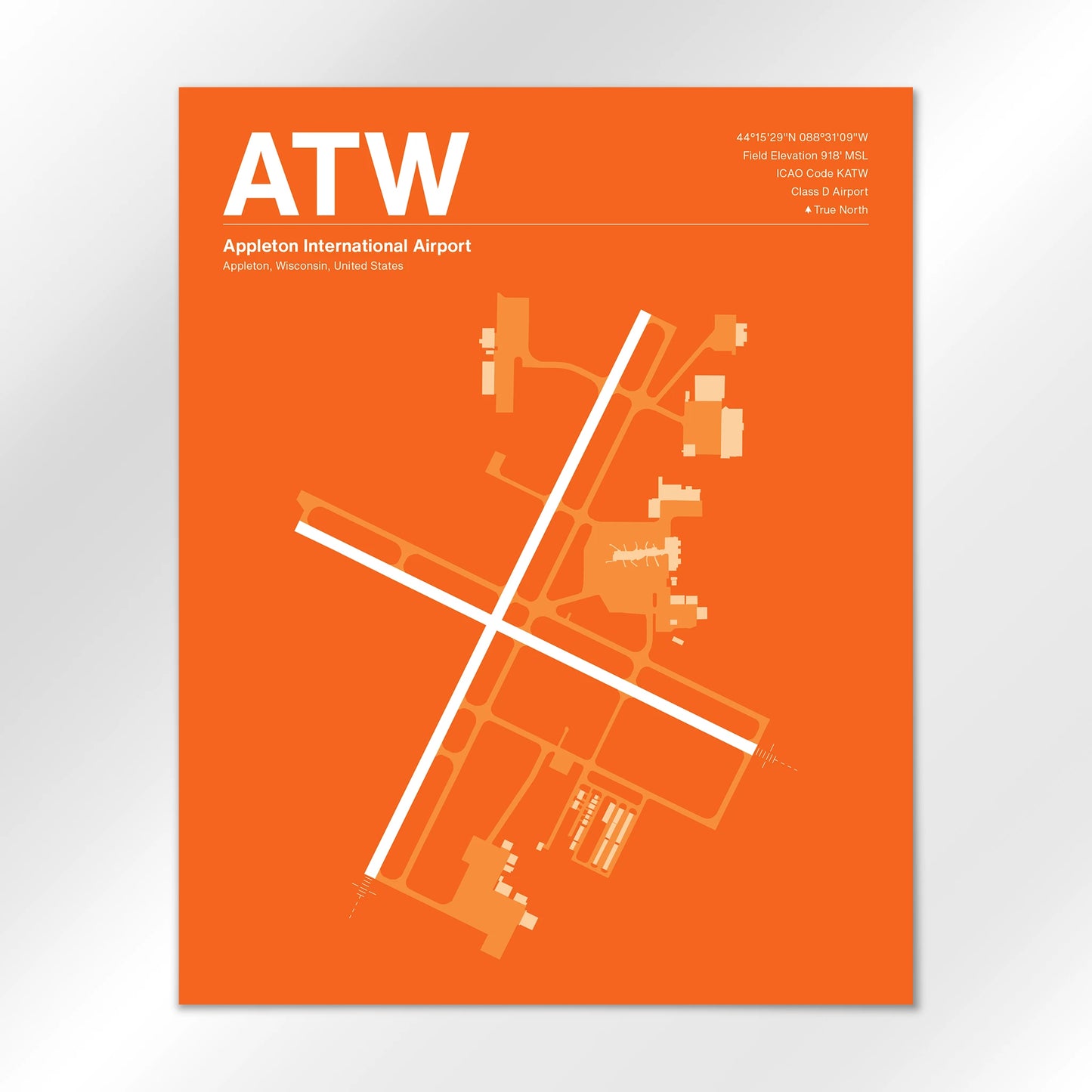 ATW Airport Diagram