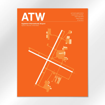 ATW Airport Diagram