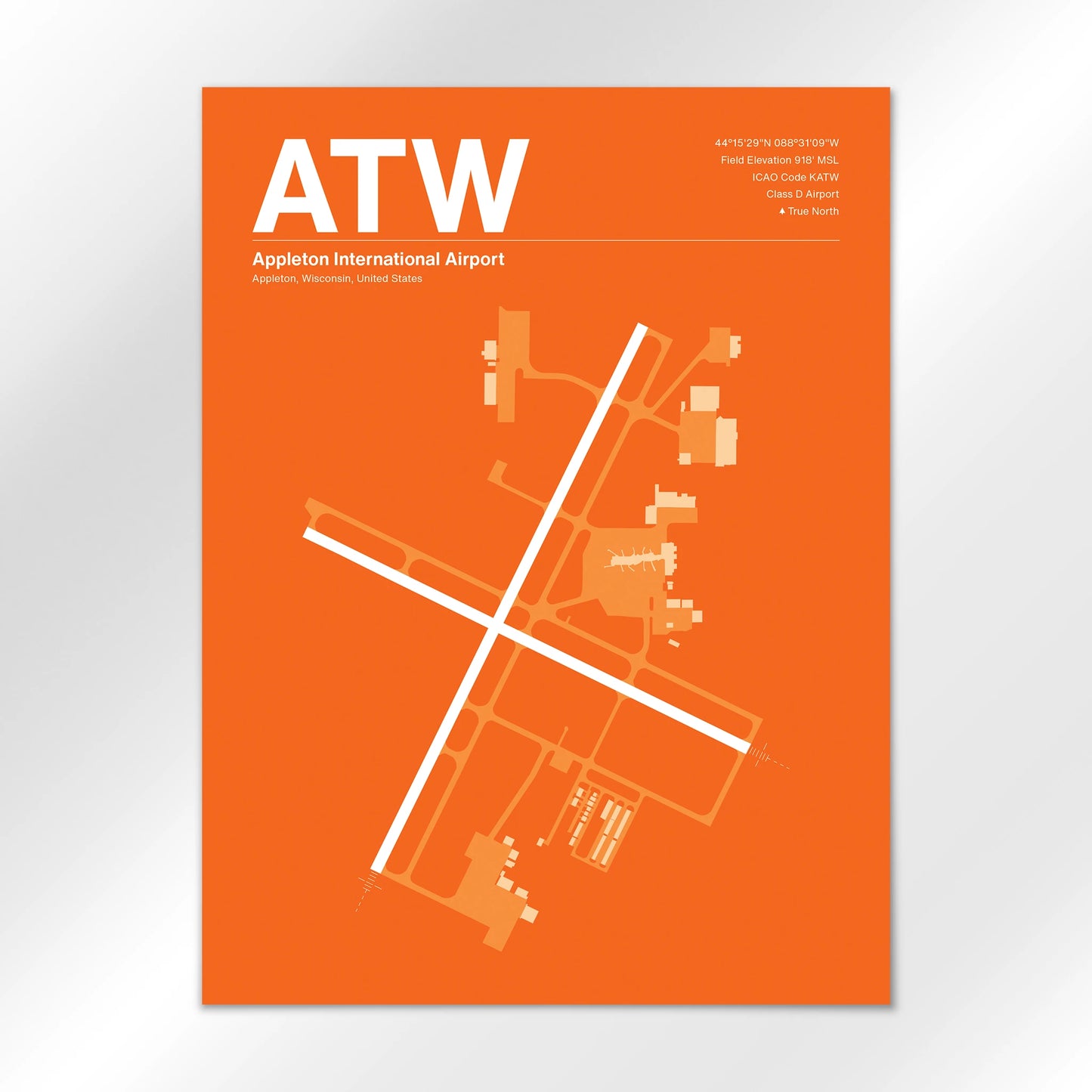 ATW Airport Diagram