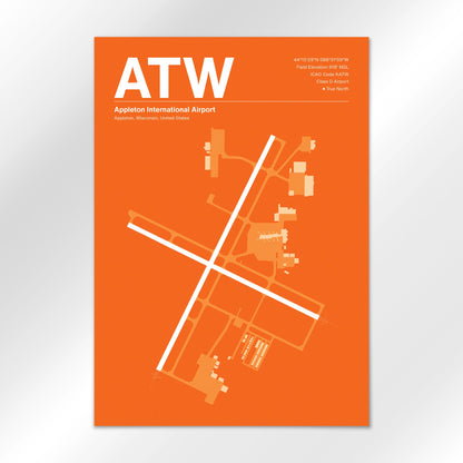 ATW Airport Diagram