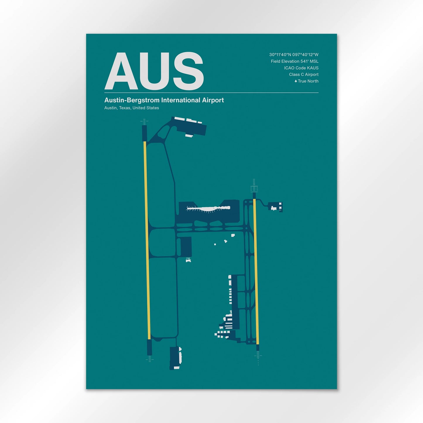 AUS | Austin - Mid - Century Moss - A1 - No Frame