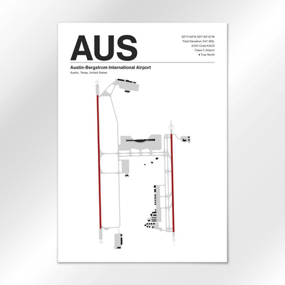 AUS | Austin - Mid - Century Modern - A1 - No Frame