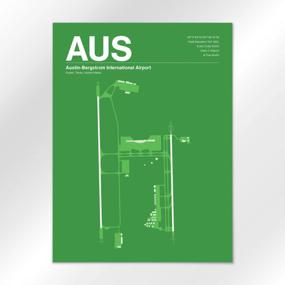 AUS | Austin - Overland Green - 18×24" - No Frame