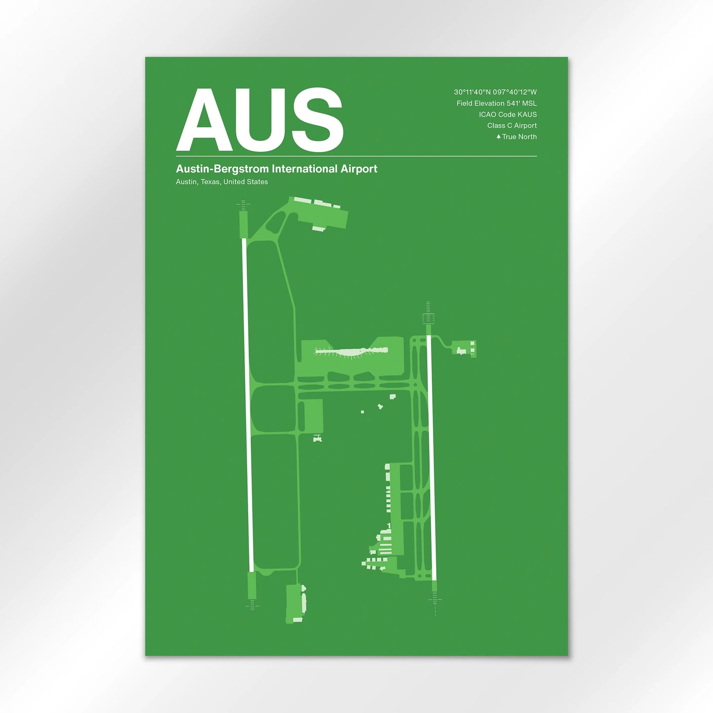 AUS | Austin - Overland Green - A1 - No Frame