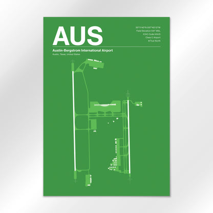 AUS | Austin - Overland Green - A2 - No Frame