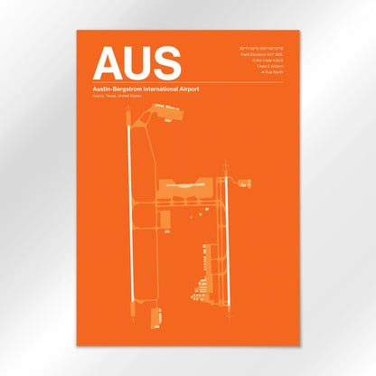 AUS | Austin - Sunset Orange - A1 - No Frame