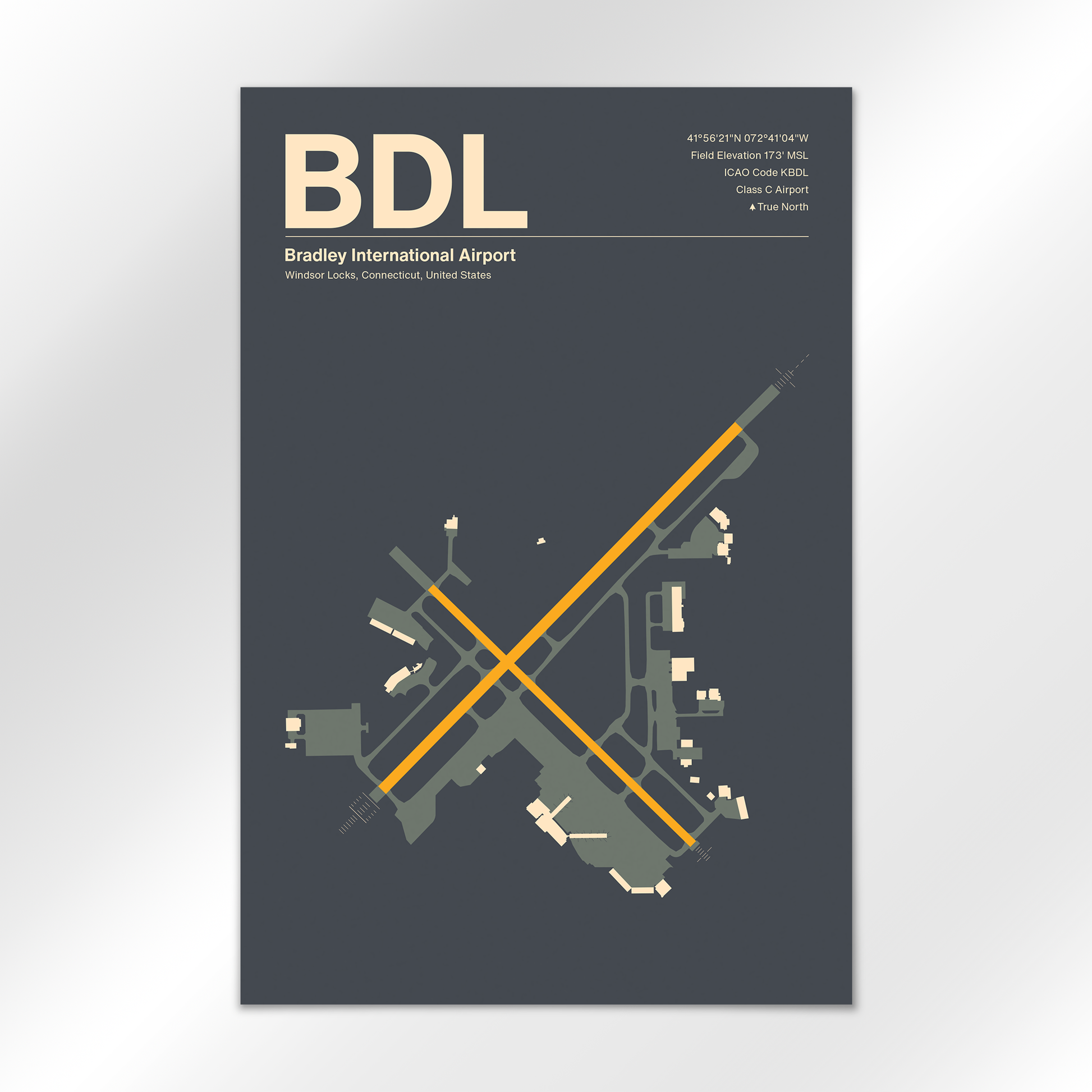 BDL Airport Diagram