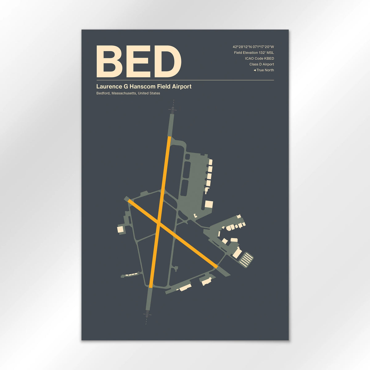 BED Airport Diagram