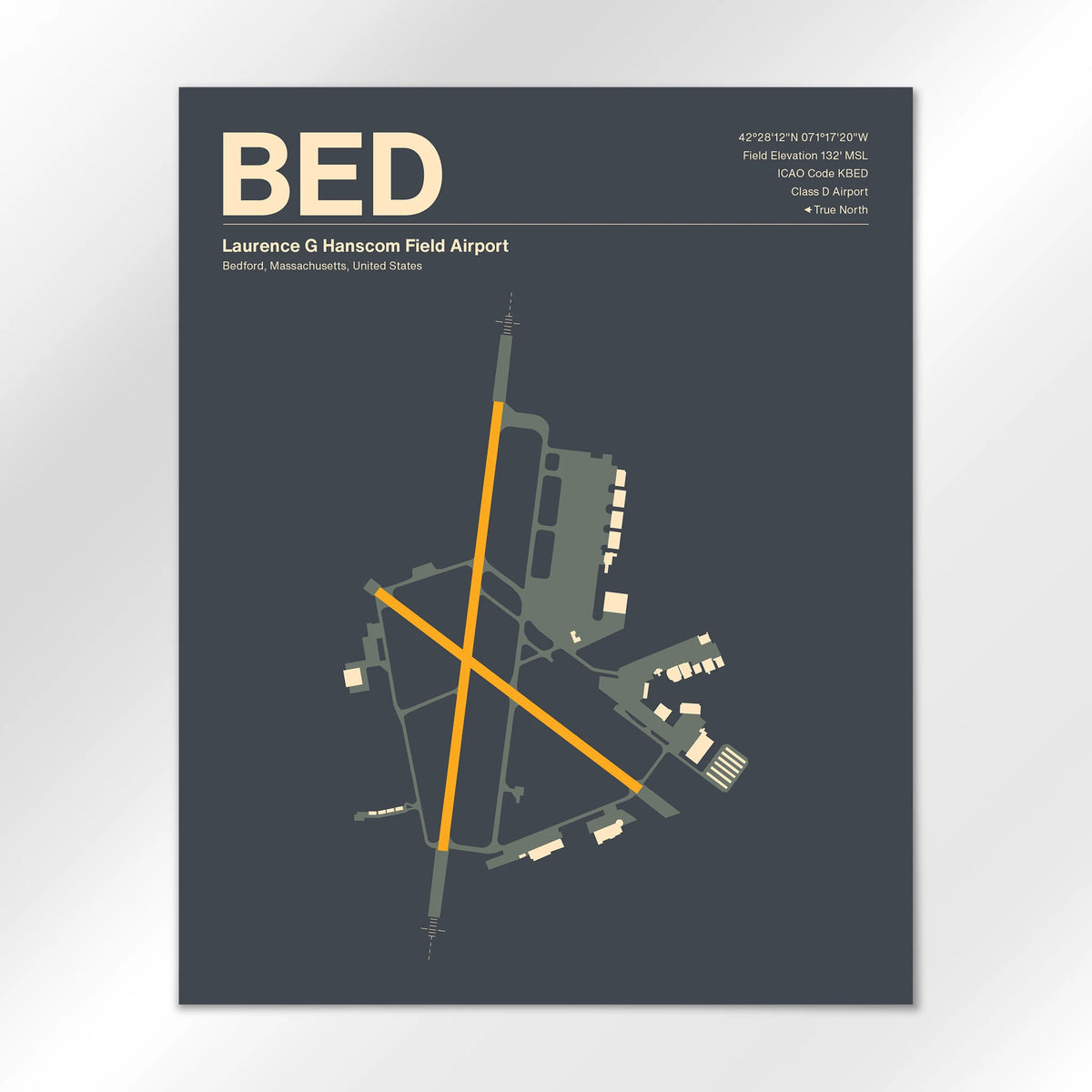 BED Airport Diagram
