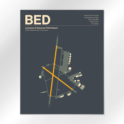 BED Airport Diagram