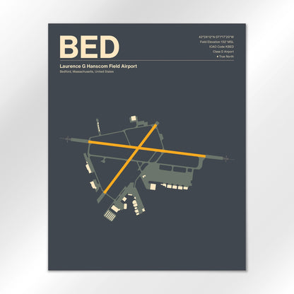 BED Airport Diagram