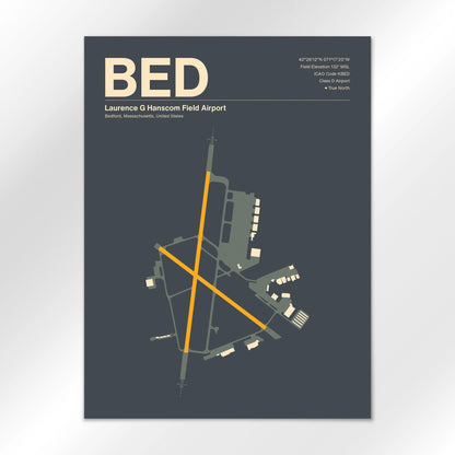 BED Airport Diagram