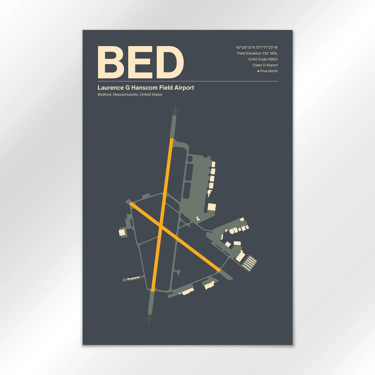 BED Airport Diagram