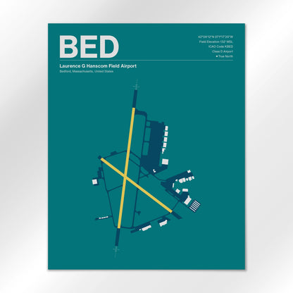 BED Airport Diagram