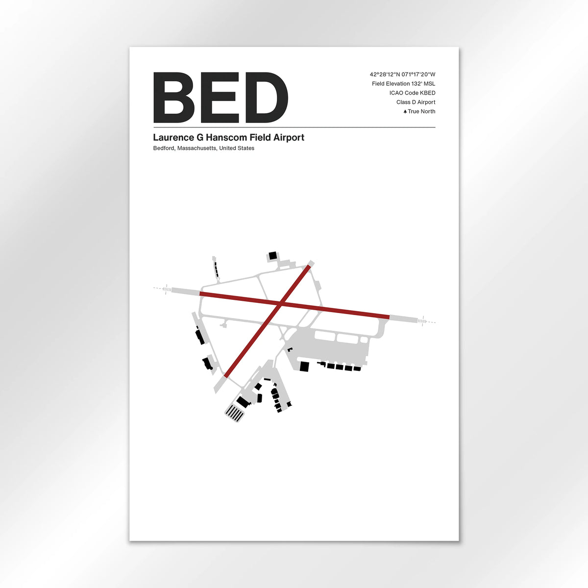 BED Airport Diagram