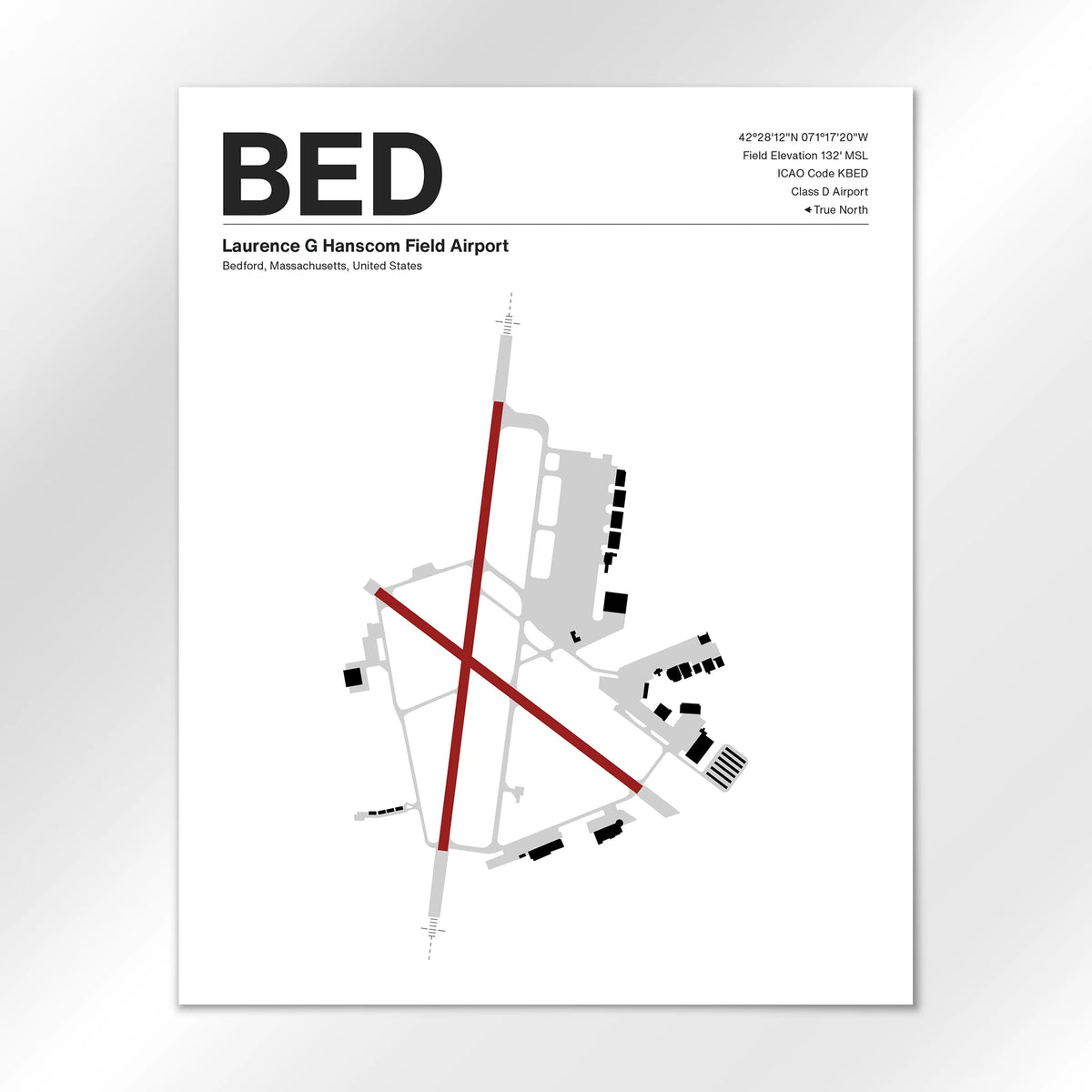 BED Airport Diagram