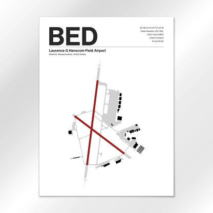 BED Airport Diagram