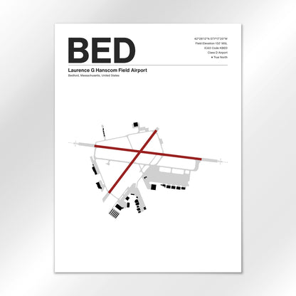 BED Airport Diagram