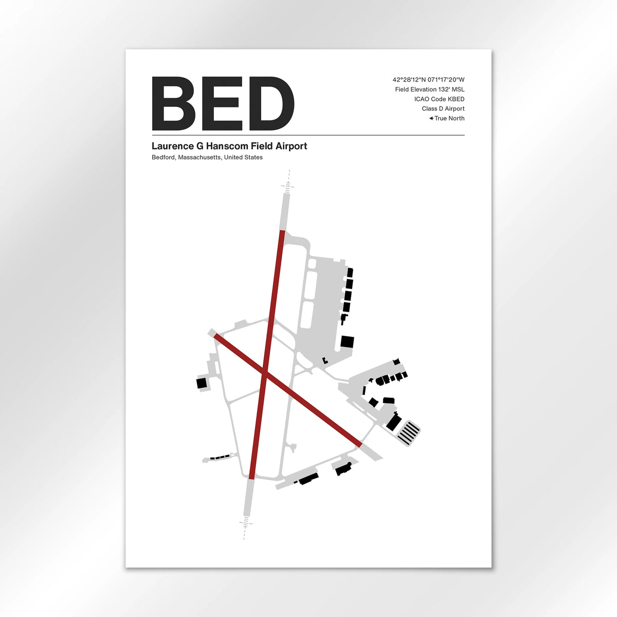 BED Airport Diagram