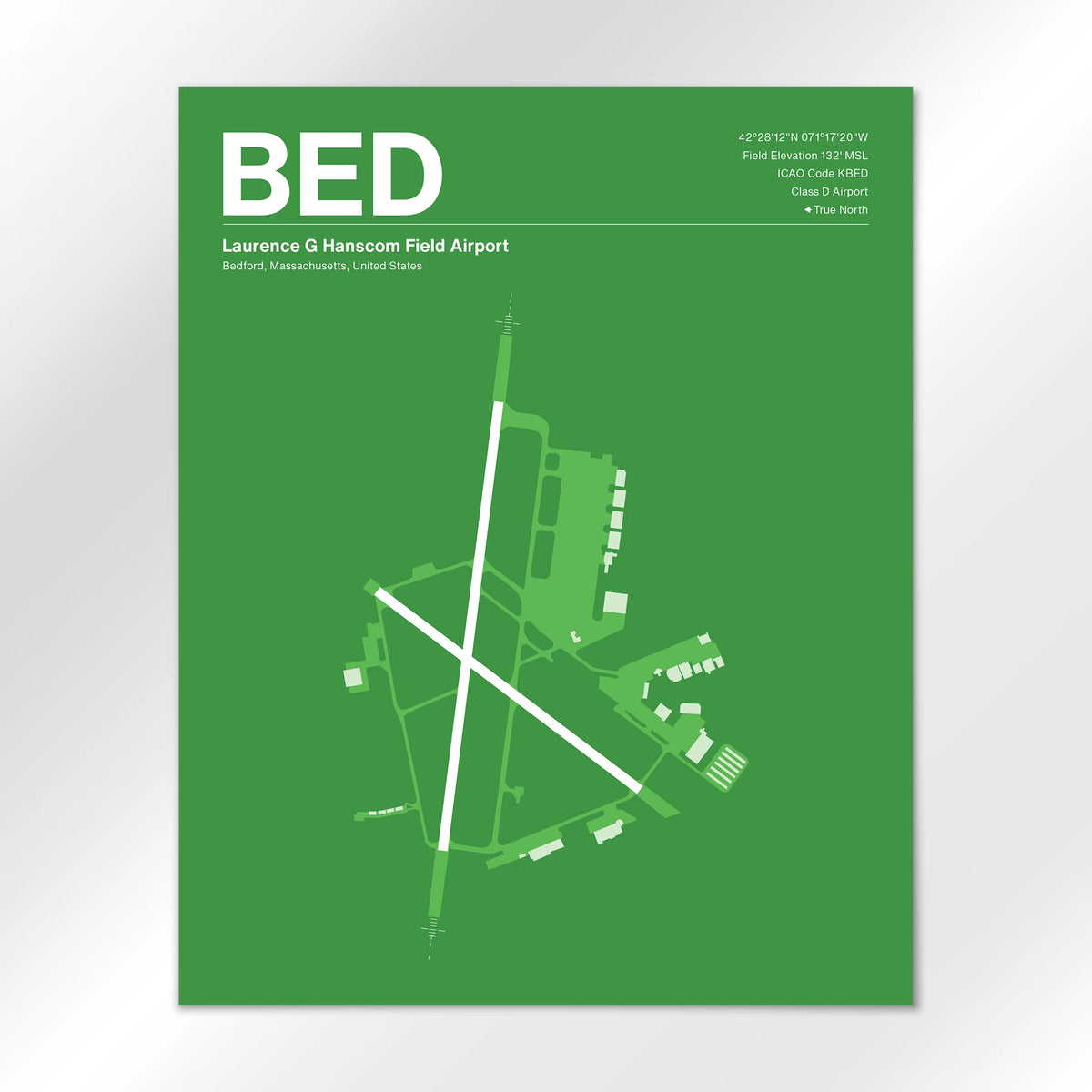 BED Airport Diagram