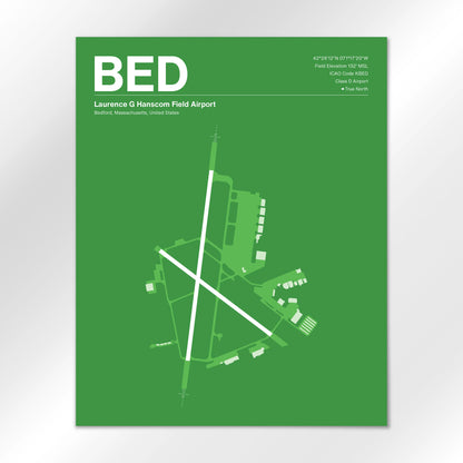 BED Airport Diagram