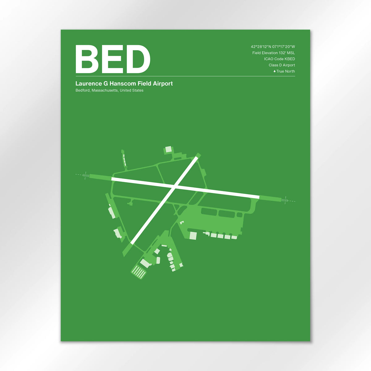 BED Airport Diagram