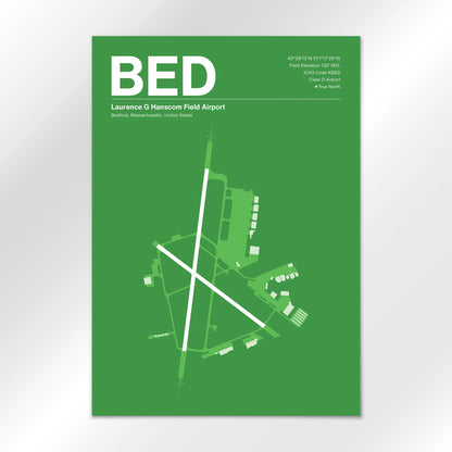 BED Airport Diagram