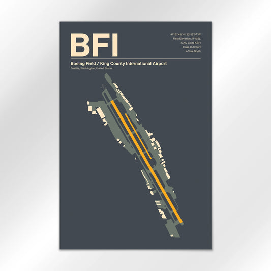 BFI | Seattle - Mid - Century Slate - 12×18" - No Frame