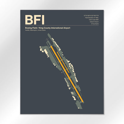 BFI Airport Diagram