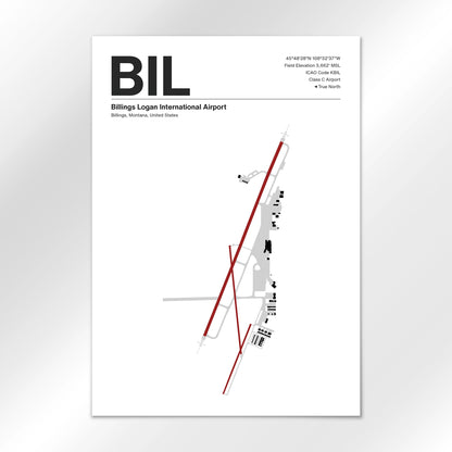 BIL Airport Diagram