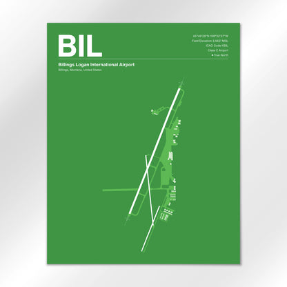 BIL Airport Diagram