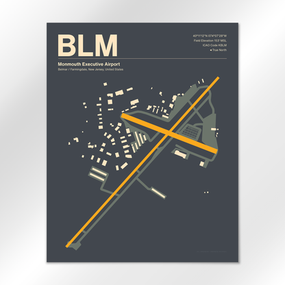 BLM Airport Diagram