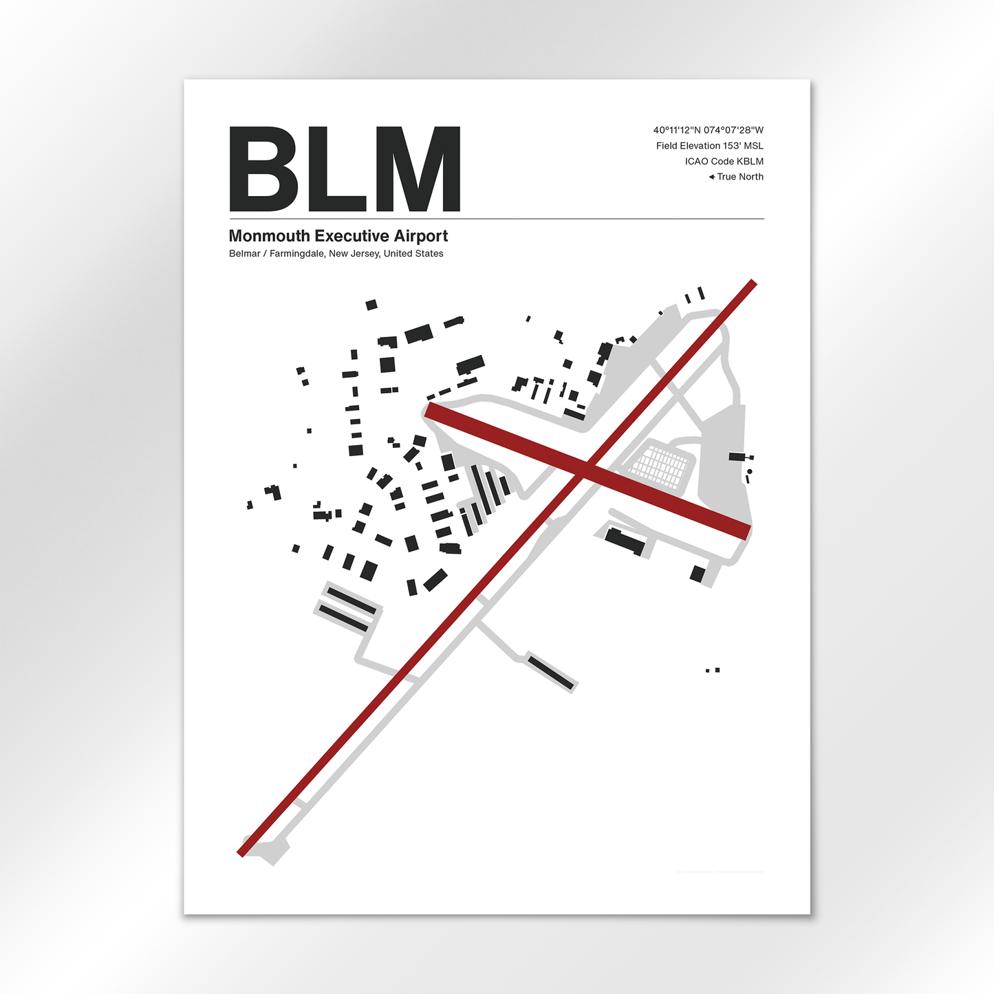 BLM Airport Diagram