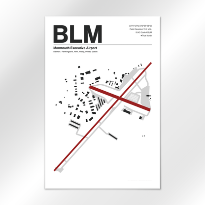 BLM Airport Diagram