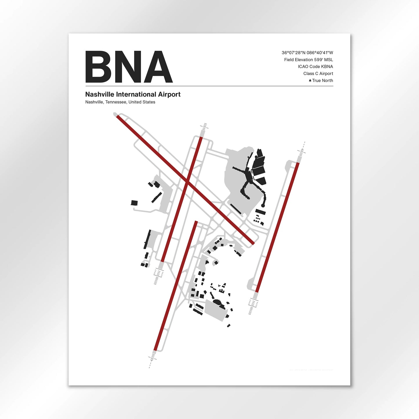BNA Airport Diagram