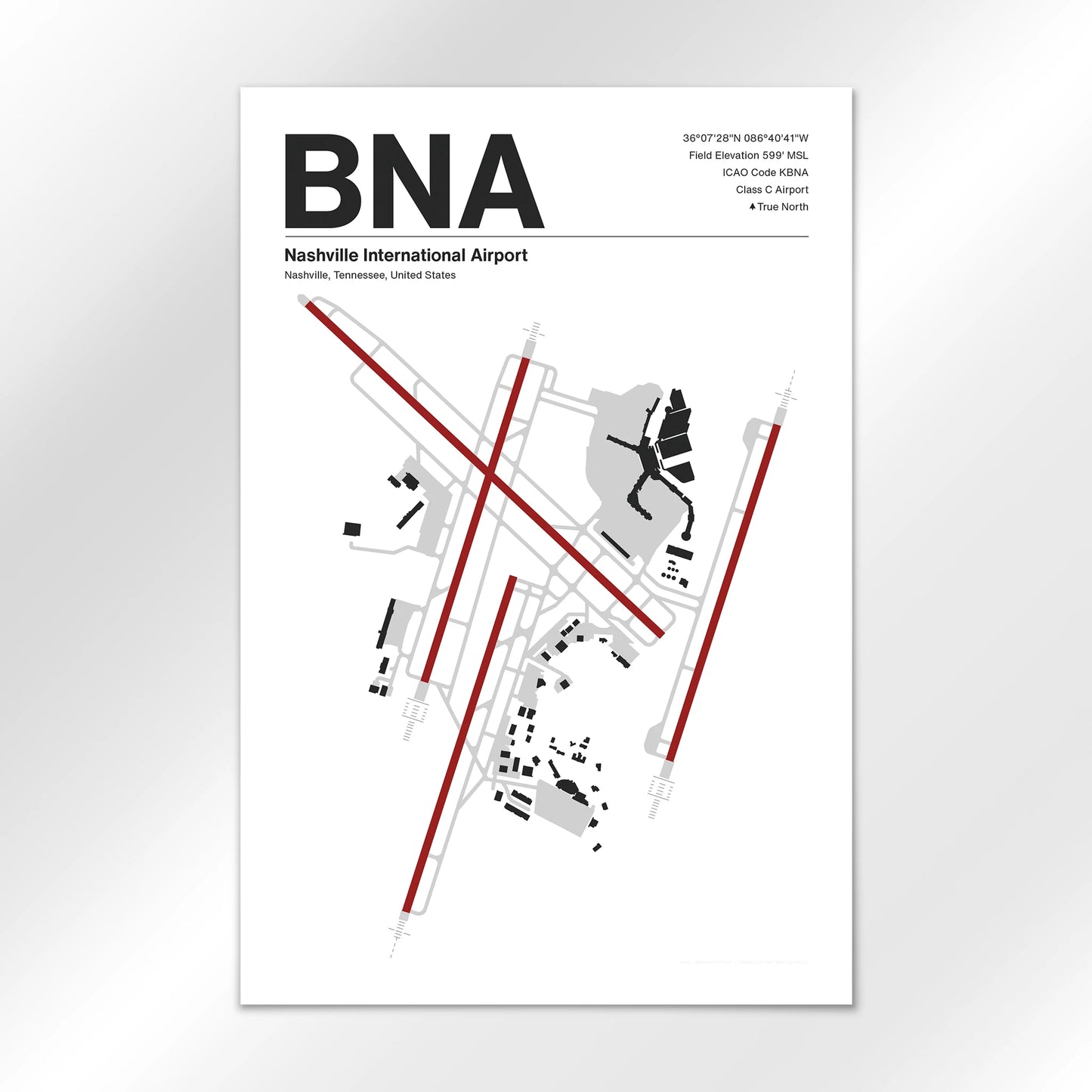 BNA Airport Diagram