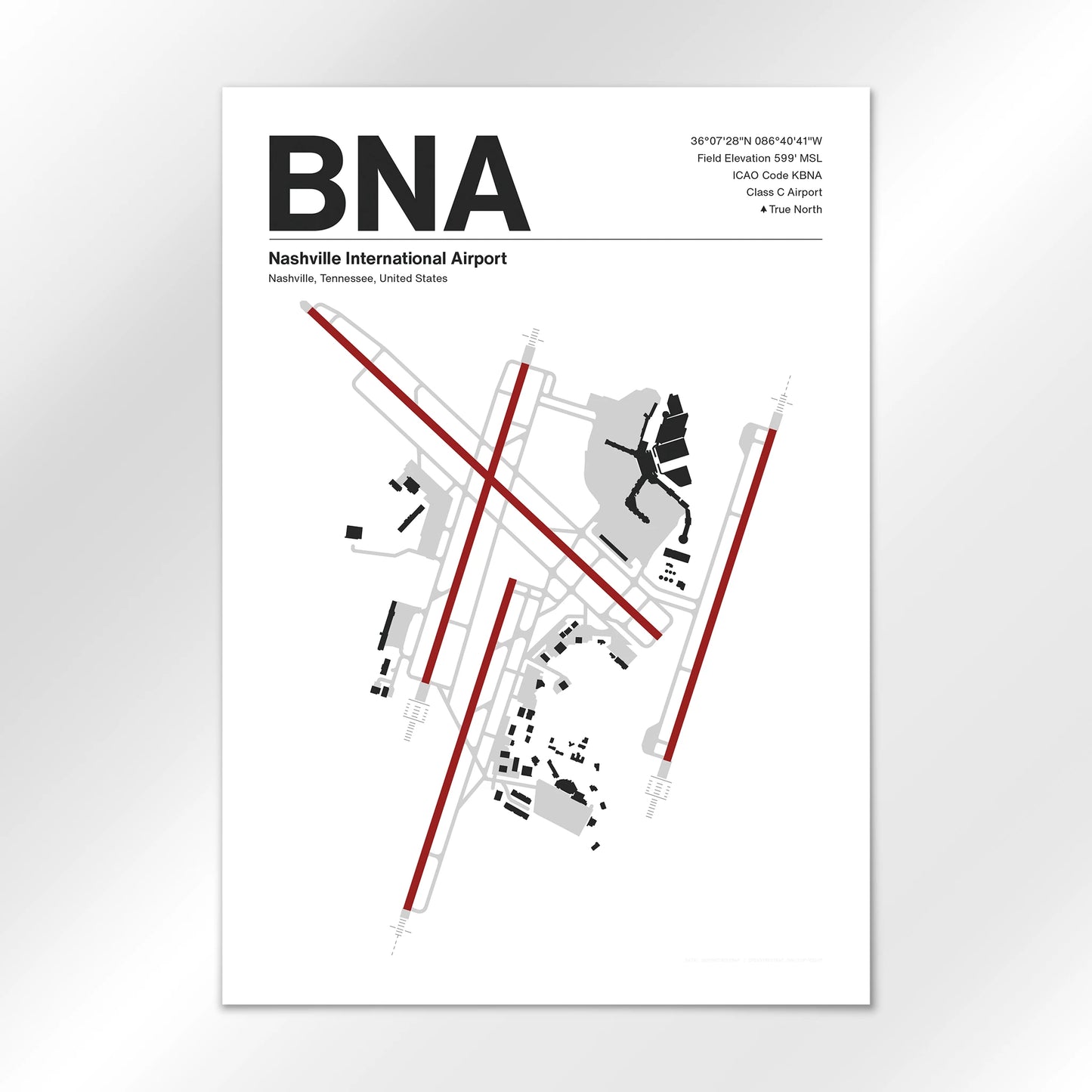 BNA Airport Diagram