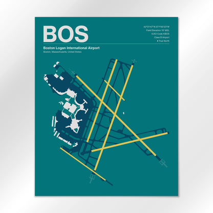 BOS | Boston - Mid - Century Moss - 16×20" - No Frame