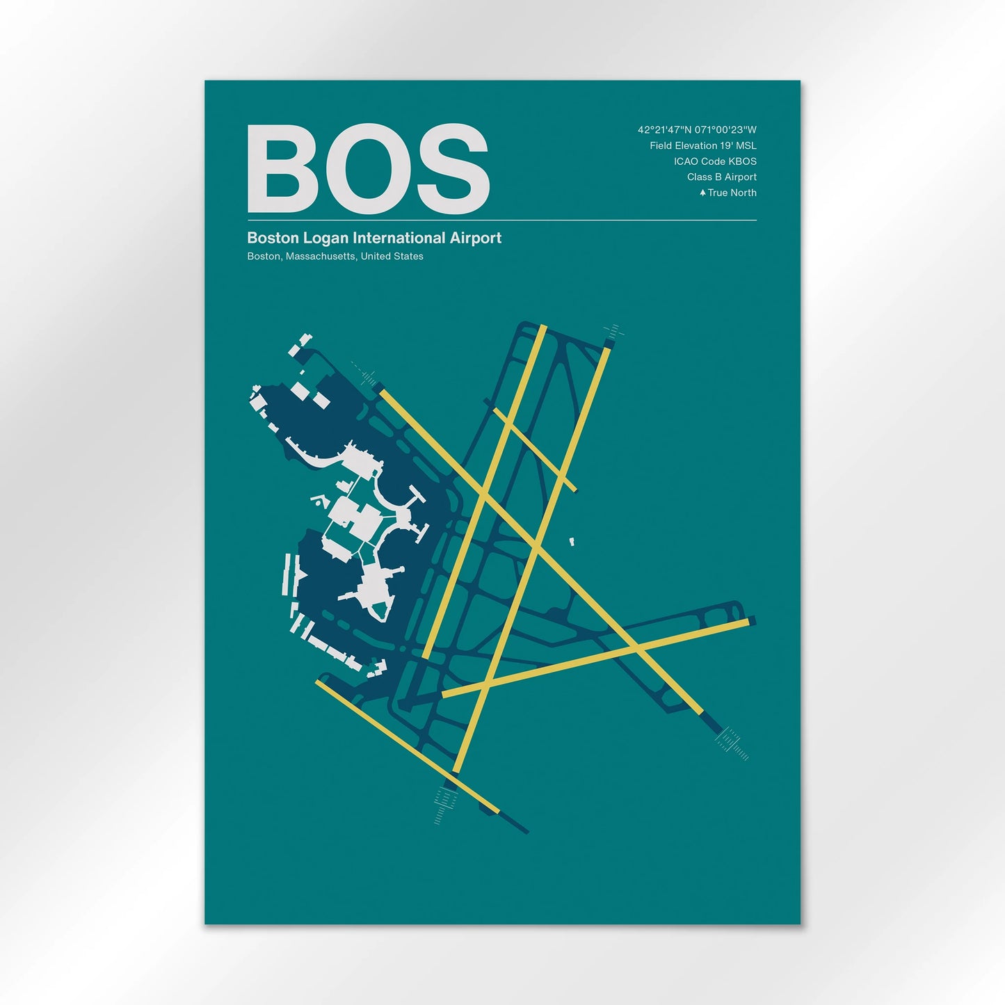 BOS | Boston - Mid - Century Moss - A2 - No Frame