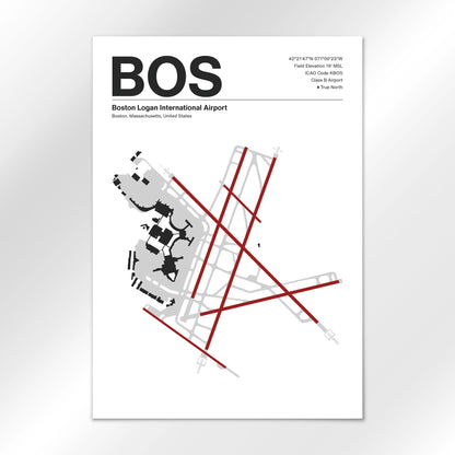 BOS | Boston - Mid - Century Modern - A2 - No Frame