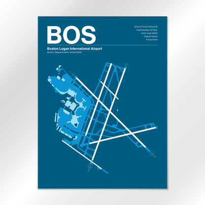 BOS | Boston - Skyline Blue - 18×24" - No Frame