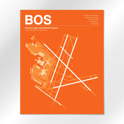 BOS | Boston - Sunset Orange - 16×20" - No Frame