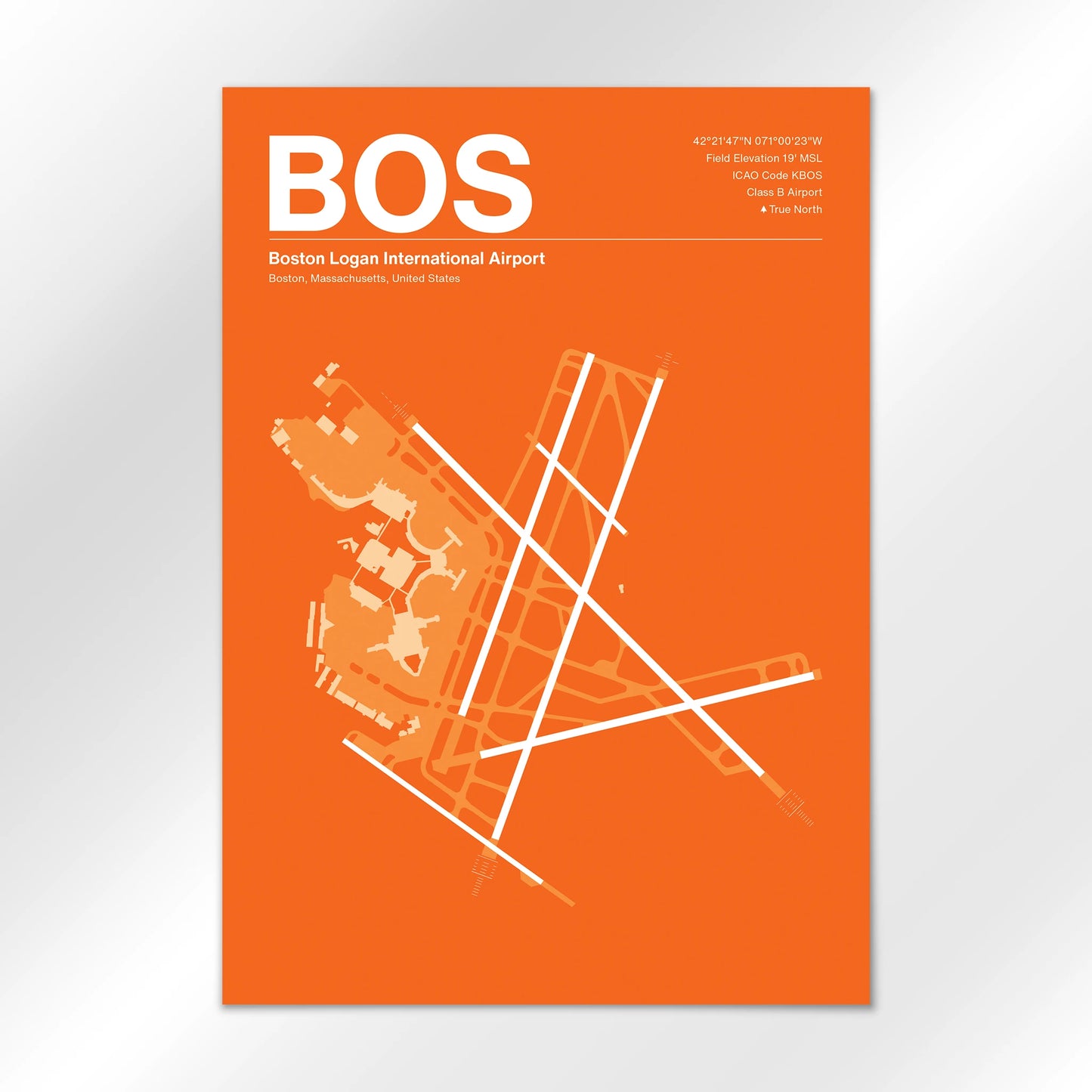 BOS | Boston - Sunset Orange - A2 - No Frame