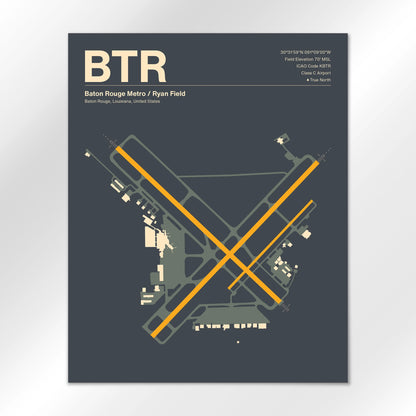 BTR Airport Diagram
