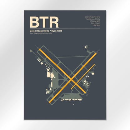 BTR Airport Diagram
